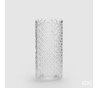 EDG Enzo De Gasperi Vaso Rombi H24 D11 B7 Natural Trasparente
