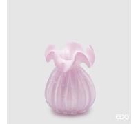 EDG Enzo De Gasperi Enzo De Gasperi Vaso Sacchetto H 14 Cm D 11 Cm Vetro Pink