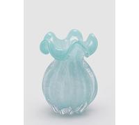 EDG Enzo De Gasperi Vaso Sacchetto H 17 Cm D 13 Cm Vetro Azure