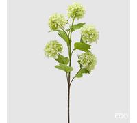 EDG Enzo De Gasperi Viburno Ramo x5 con Foglie Pianta Artificiale H 80 Cm D 10 Cm Verde Chiaro