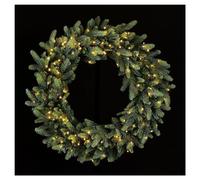 EDG Ghirlanda Corona Pino Decoro Natalizio 150 Microled Effetto Real Touch Ø80cm