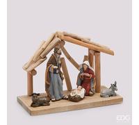 EDG Natività con Capanna 32x15x22 cm Multicolor