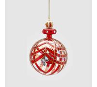 EDG Palla Vetro per Decoro Albero di Natale Bel Deco KIT2 H13 Colore : Red Gold