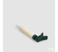 EDG Set 10 pezzi candela LED con clip H 10 Verde