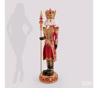 EDG Soldatino Natale LED e Musica H153 cm Rosso Oro