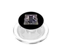 "Edgar Allan Paw" divertente gioco di parole gatto nero tema PopSockets PopGrip per MagSafe