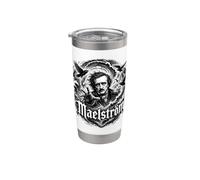 Edgar Allan Poe A Descent into the Maelstrom Gothic Bicchiere termico in acciaio inox doppia parete