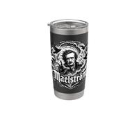 Edgar Allan Poe A Descent into the Maelstrom Gothic Bicchiere termico in acciaio inox doppia parete