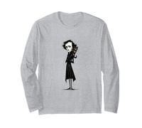 Edgar Allan Poe Beloved Cat Maglia a Manica