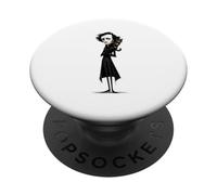 Edgar Allan Poe Beloved Cat PopSockets PopGrip Adesivo