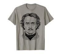 Edgar Allan Poe Goth Scrittore Poeta Raven Macabro Tristezza Scuro Maglietta