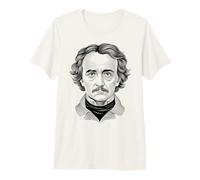 Edgar Allan Poe Goth Scrittore Poeta Raven Macabro Tristezza Scuro Maglietta Premium