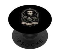 Edgar Allan Poe Letteratura gotica Fan Poesia Oscura Raven Gear PopSockets PopGrip Adesivo