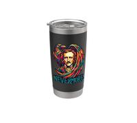 Edgar Allan Poe mai più Bicchiere termico in acciaio inox doppia parete