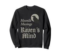 Edgar Allan Poe Nevermore Gothic Macabre Look da Amante dei Libri Felpa