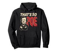 Edgar Allan Poe Nevermore Gothic Macabre Look da Amante dei Libri Felpa con Cappuccio