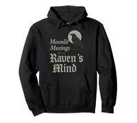 Edgar Allan Poe Nevermore Gothic Macabre Look da Amante dei Libri Felpa con Cappuccio