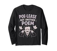 Edgar Allan Poe Nevermore Gothic Macabre Look da Amante dei Libri Maglia a Manica