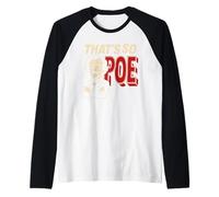 Edgar Allan Poe Nevermore Gothic Macabre Look da Amante dei Libri Maglia con Maniche Raglan