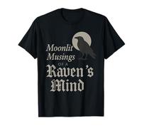 Edgar Allan Poe Nevermore Gothic Macabre Look da Amante dei Libri Maglietta