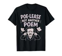 Edgar Allan Poe Nevermore Gothic Macabre Look da Amante dei Libri Maglietta