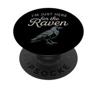 Edgar Allan Poe Nevermore Gothic Macabre Look da amante dei libri PopSockets PopGrip Adesivo