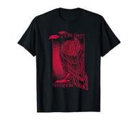 Edgar Allan Poe Nevermore Quoth Il Corvo Maglietta
