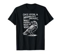 Edgar Allan Poe Poesia The Raven Line Edgar Allan Poe Regalo Maglietta