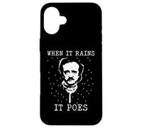 Edgar Allan Poe - Quando piove Poes - Letteratura inglese Custodia per iPhone 16 Plus