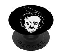 Edgar Allan Poe Raven Lavoro nero PopSockets PopGrip Adesivo