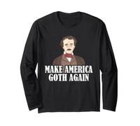 Edgar Allan Poe Rende lAmerica Goth Again Gothic Humor Maglia a Manica