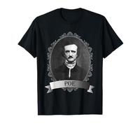 Edgar Allan Poe T-Shirt Ritratto Maglietta