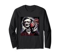 Edgar Allan Poe Tell-Tale Heart Letterario Maglia a Manica
