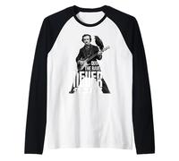 Edgar Allen Poe Quoth The Raven Horror Retro Vintage Divertente Maglia con Maniche Raglan