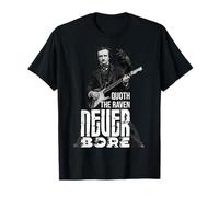 Edgar Allen Poe Quoth The Raven Horror Retro Vintage Divertente Maglietta
