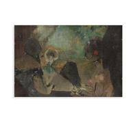 Edgar Degas Famous Prints The Loge (c. 1883) Stampa artistica da parete su tela per casa, scuola, ufficio, decorazione senza cornice, 30,5 x 45,7 cm