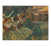 Edgar Degas Four Dancers XL Giant Panel Poster (8 Sections) Ballerino Manifesto