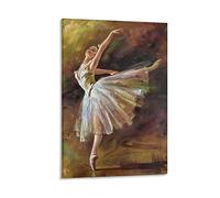 Edgar Degas - Poster con ballerino di danza classica, stampa artistica da parete, su tela, da appendere, idea regalo, 40 x 60 cm