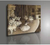 Edgar Degas Prove di Balletto in Scena Quadro Stampa su Tela Vernice Pennellate