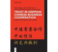 Edgar Klinger Hans-Wolf Sievert Günter Bierbr Trust in German-Chines (Tascabile)