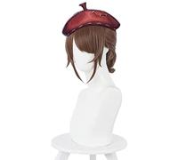 Edgar Valden Cosplay Wig Game Identity V Brown Short Ponytail Heat Resistant Synthetic Hair Halloween Party Costume Wigs
