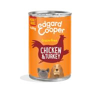 Edgard & Cooper Adult Grain Free 400 gr - Pollo e Tacchino - Confezione da 6 pezzi - Cibo Umido per Cani - 1° ORDINE? scegli lo sconto BZR5 / BZR20 + 200 punti fedeltà