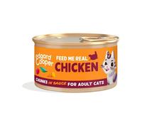 Edgard & Cooper Cat Adult Bocconcini in salsa Grain Free 85 gr Pollo - confezione da 18 pezzi - Cibo umido per gatti - 1° ORDINE? scegli lo sconto BZR5 / BZR20 + 200 punti fedeltà