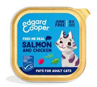 Edgard & Cooper Cat Adult Patè Grain Free 85 gr - Salmone e pollo - Confezione da 16 pezzi - 1° ORDINE? scegli lo sconto BZR5 / BZR20 + 200 punti fedeltà