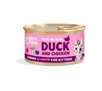 Edgard & Cooper Cat Kitten Bocconcini in salsa Grain Free 85 gr Anatra e pollo - Cibo umido per gatti - 1° ORDINE? scegli lo sconto BZR5 / BZR20 + 200 punti fedeltà