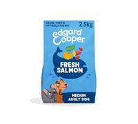 Edgard & Cooper Crochette Cani Adulti Per Cani Di Taglia Medium (2.5kg), Salmone Fresco, Ricetta Ipoallergenica Con Zucca, Cavolo Riccio e Patata Dolce Senza Farine Di Carne