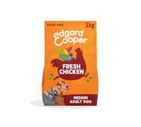 Edgard & Cooper Crochette Cani Adulti, Senza Cereali Per Cani Di Taglia Medium (1kg), Pollo Fresco, Con Ingredienti Naturali: Mela, Patata Dolce, Cavolo Riccio e Mirtillo, Senza Farine Di Carne