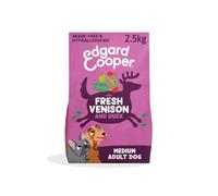 Edgard & Cooper Crochette Cani Adulti Senza Cereali Per Cani Di Taglia Medium (2.5kg), Cervo e Anatra Freschi, Ricetta Ipoallergenica Con Mela, Cavolo Riccio e Rosa Canina, Senza Farine Di Carne