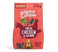 Edgard & Cooper Crochette Cani Senior, Senza Cereali Per Cani Di Taglia Medium (2.5kg), Pollo e Salmone Freschi,Ricetta Con Ingredienti Naturali, Glucosamina Per Articolazioni Che Scricchiolano
