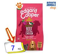 Edgard & Cooper Adult Manzo Biologico e Pollo Ruspante Freschi con Barbabietola, Cocco e Verza Biologici da 7 Kg